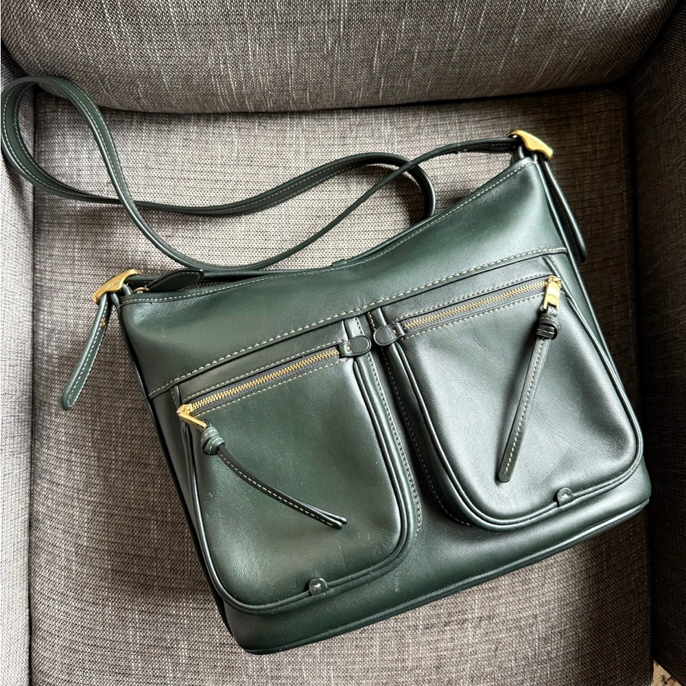Coach Andie Bag in Glovetanned Leather in Amazon Green